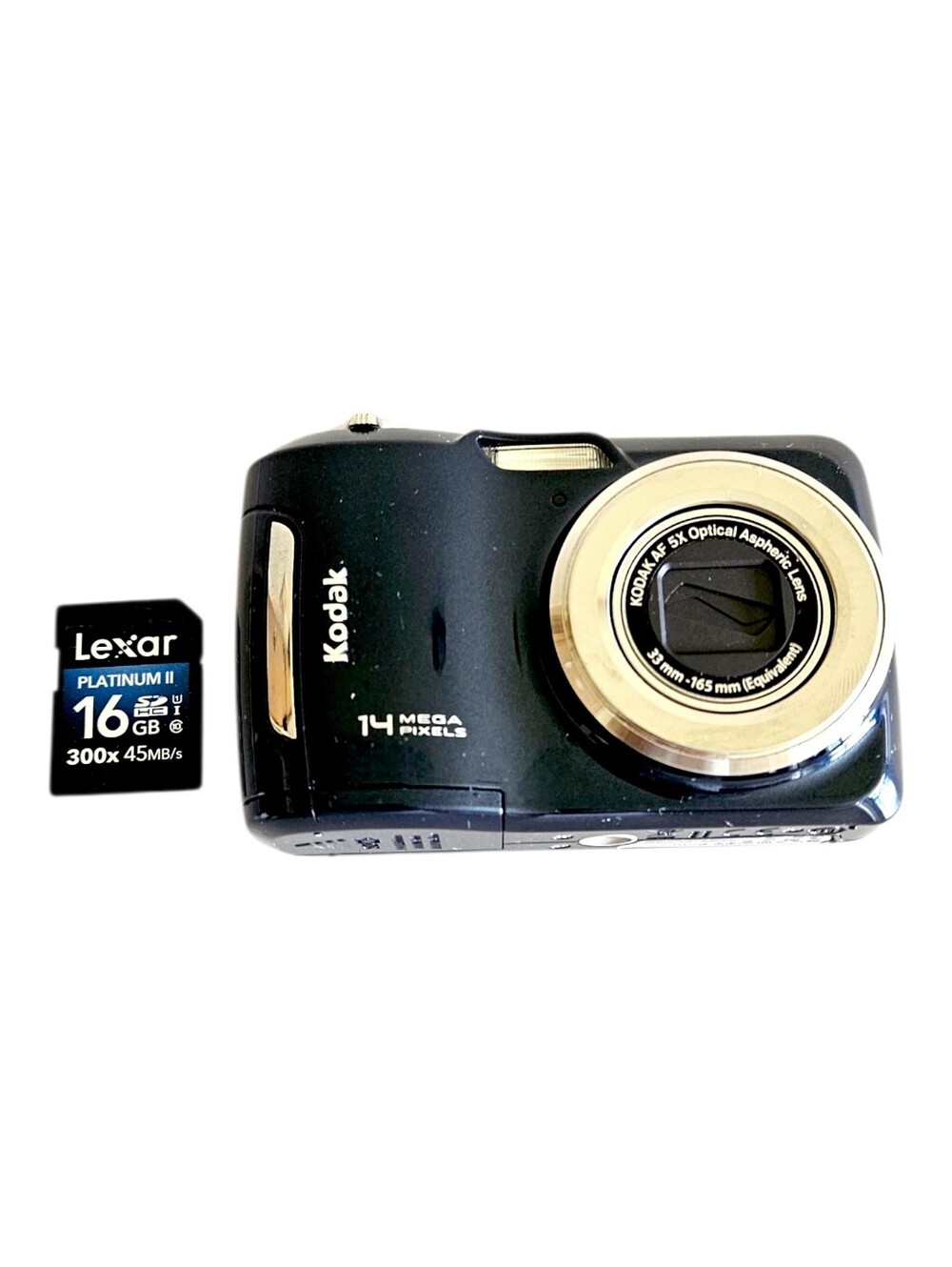 Kodak 14MP Easyshare C195 Compact Digital Camera, 5X Zoom, Blue, Tested/ Working